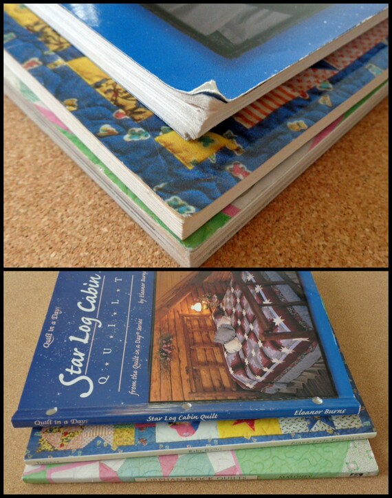 Lot Of 3 Quilt Books Star Log Cabin Baby Quilts Orphan Quilt Etsy