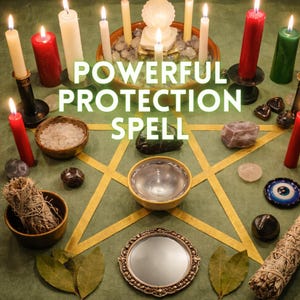 Powerful Protection Spell – Evil Eye Cleanse, Curse Removal & Aura Shield – Banishing Ritual with Energy Blocker – Same Day Casting