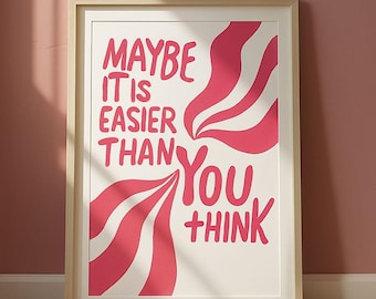 Motivational Wall Art Print – Positive Quote Poster for Home & Office Decor
