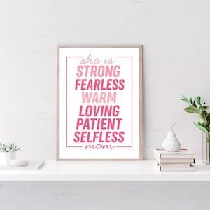 Mother’s Day Wall Art | Inspirational Mom Quote Print | Digital Download Decor