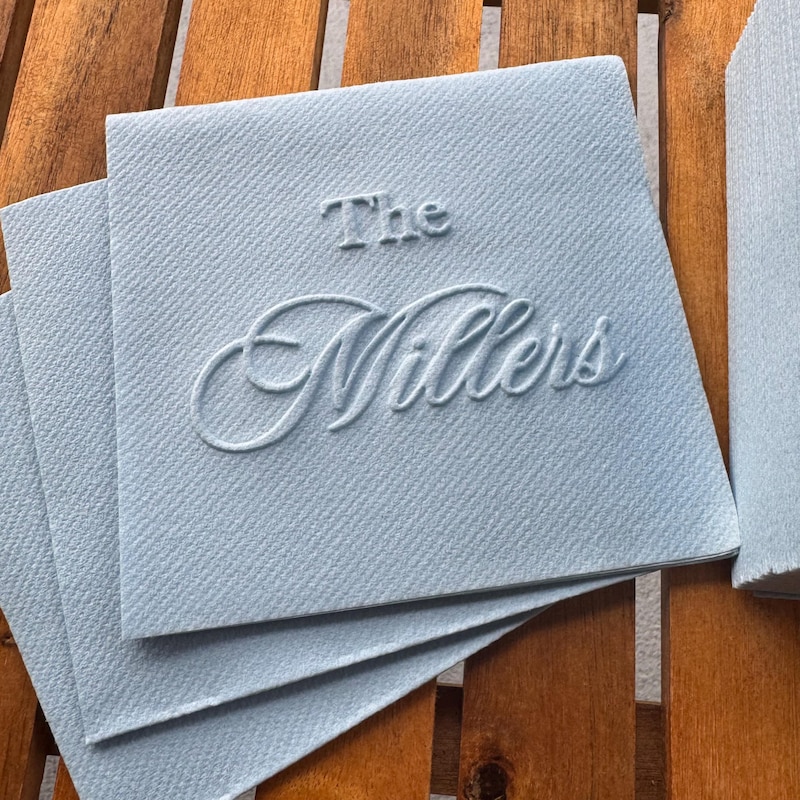 Custom Napkin Embossers - Etsy