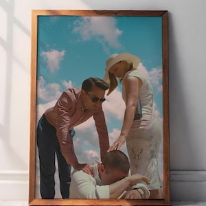 Succession Season 3 Finale Roy Siblings &quot;All The Bells Say&quot; Print, Succession, Italian Wedding Painting, Premium Canvas Print, Mid-Century