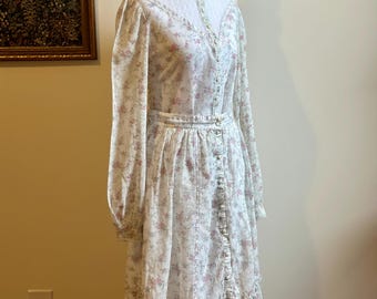 70s Gunne Sax Vintage Floral Prairie Two-Piece Blouse and Skirt Set Size 11/13