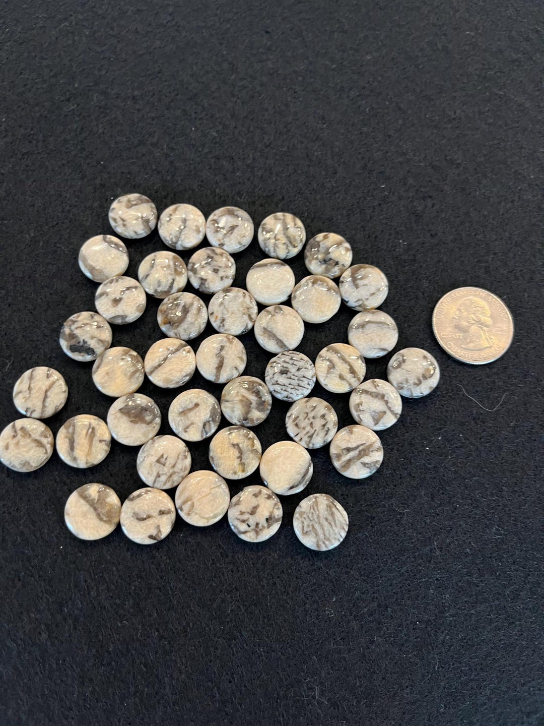 14MM Jasper Coin Gemstone Beads - Etsy