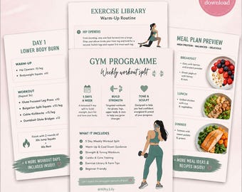 4 weken trainingsplan voor bikinibody-bootcamp (digitale download)