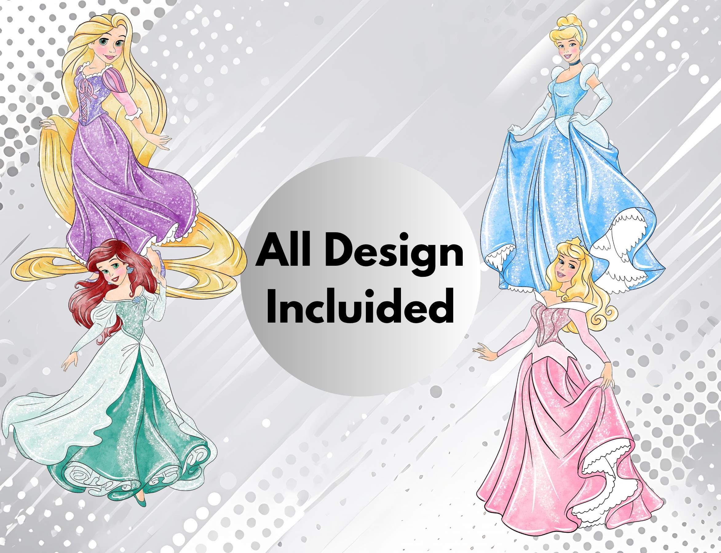 Watercolor Princess Clipart Bundle: DIY Crafts, Sublimation Design ...