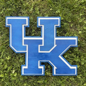 Kentucky Wildcats Wood Sign Logo Laser Cut Hand Painted