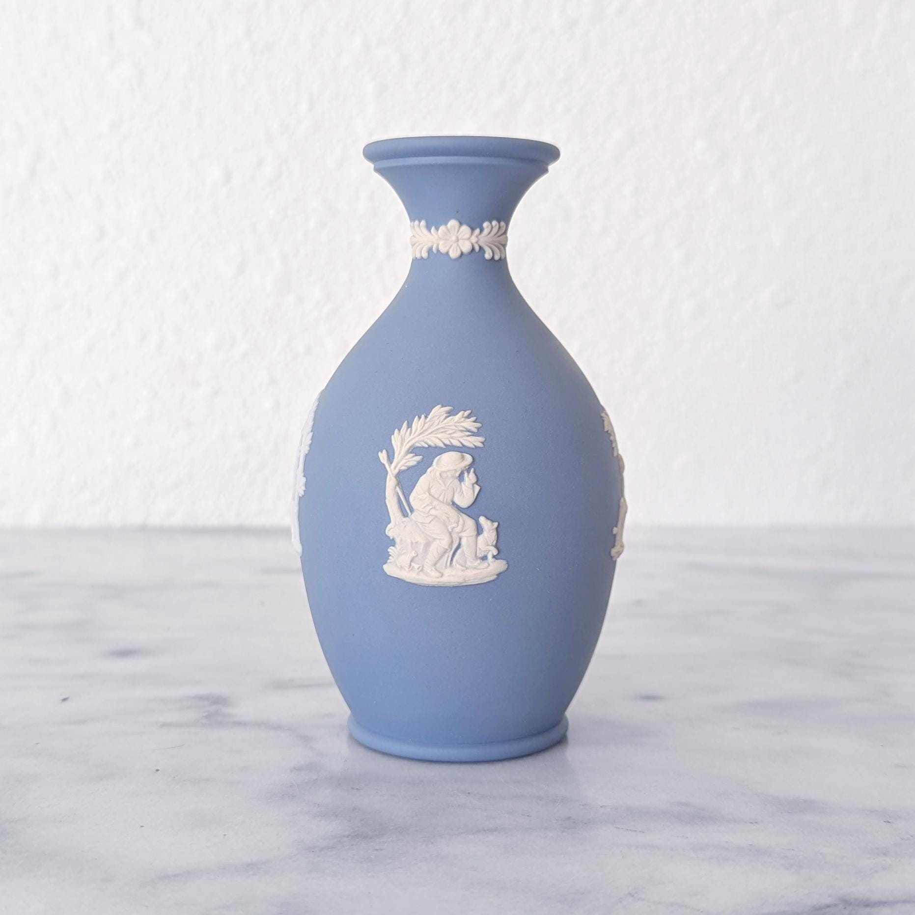 Wedgwood Jasperware Blue Vase - Etsy