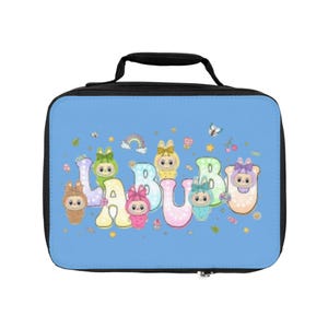 Cute Kids Lunch Bag with Labubu Design, Ideal for School, Picnics, Back to School, Lunchbox, Kids Gifts