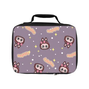 Labubu Lunch Bag - Cute and Functional Lunch Tote for Kids and Adults, Insulated Lunchbox for School and Work, Reusable Lunch Bag with
