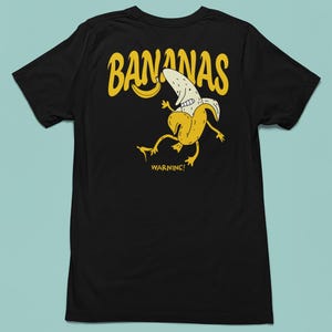 Camiseta de plátanos, camiseta gráfica de plátanos: divertida camiseta unisex, ropa informal, regalo para amantes de la fruta, estilo veraniego, moda adorable.