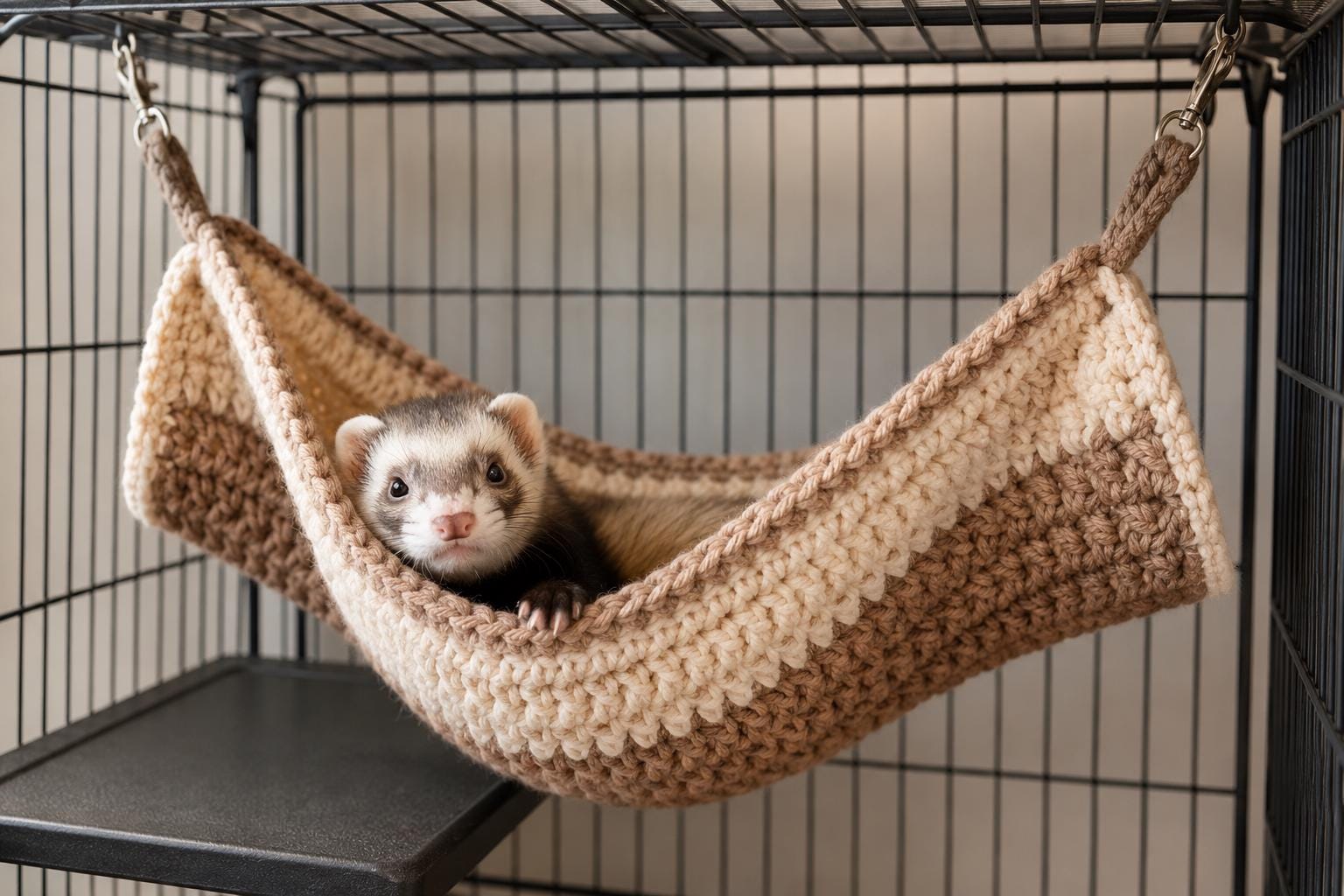30 Crochet Hammock Patterns for Home, Pets, and Playful Storage 14 Ferret Hammock Crochet Pattern PDF, Cage Hanging Bed
