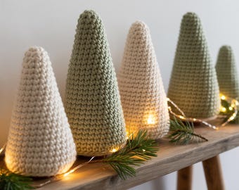 Crochet Christmas Tree Pattern Set | Bulky Tweed, 5 Sizes PDF