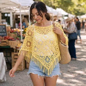 Crochet Poncho Pattern, PDF Pattern