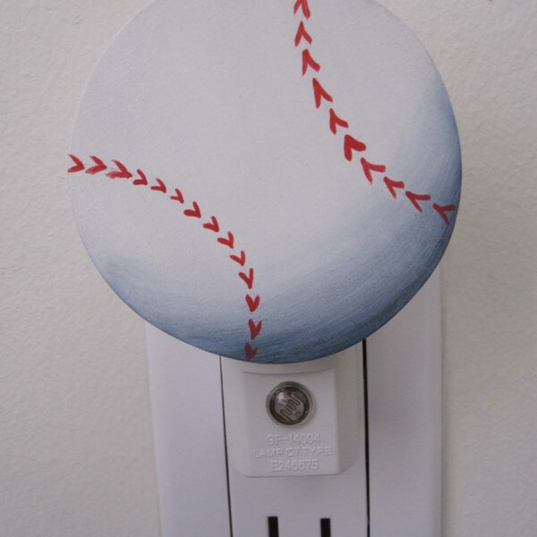 Baseball Night Light  Girl   Nursery Baby Sports