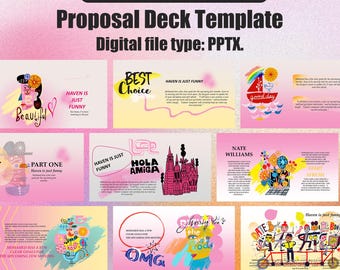 Creative Pitch Deck丨Creative Project丨Proposal Template丨Proposal Design丨Portfolio Service List丨Proposal Deck Template丨Company Proposal