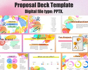 Creative Pitch Deck丨Creative Project丨Proposal Template丨Proposal Design丨Portfolio Service List丨Proposal Deck Template丨Company Proposal