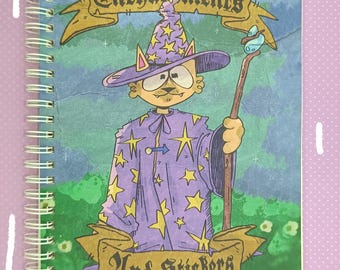 Libro di adesivi del gatto mago