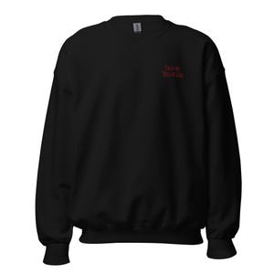 I’m In My Villain Era Embroidered Sweatshirt | Dark Romance Gothic Pullover | Morally Grey Booktok Smut Reader Merch