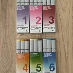 Copic Sketch Colour Fusion Marker confezione da 3 - 18 pennarelli