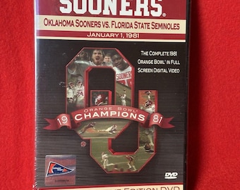 1981 Orange Bowl Oklahoma Sooners vs Florida State Seminoles DVD New Sealed