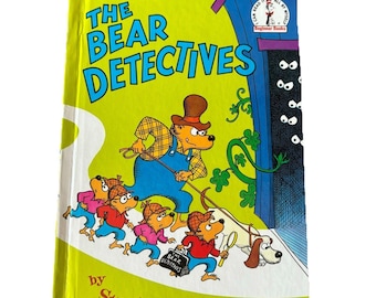 1975 The Bear Detectives Beginner Books Stan Jan Berenstain Grolier Book Club