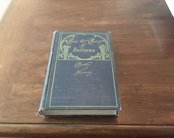 Poets & Poetry Of Indiana 1800-1900, Parker and Heiney, Hard Cover, Original