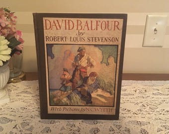 1930 DAVID BELFOUR; R. L Stevenson, N.C. Wyeth Color Plates;1st Edition
