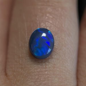 No.106 Australia Lightning Ridge Natural Solid Black Opal