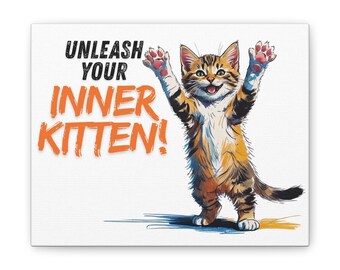 Inner Kitten, Canvas Wall Art