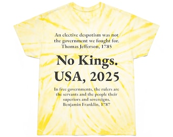 No Kings Protest, Tie-Dye Tee, Cyclone