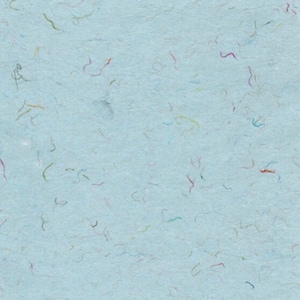 Handmade Paper 11x14 - Cool Confetti Paper - Fun Recycled Fabric Rainbow Paper