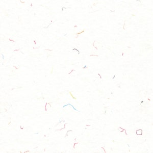 Mini confeti de papel hecho a mano de 5 x 7 pulgadas: papel arcoíris de tela reciclada divertido