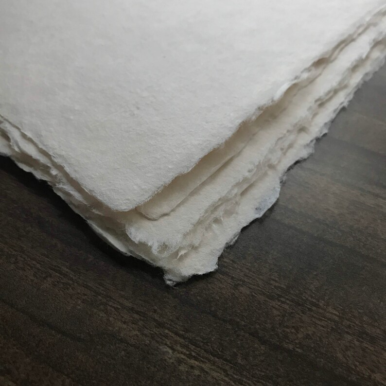 Handmade Paper 5x7 - Buff Mixed Media Fine Art Paper - Etsy