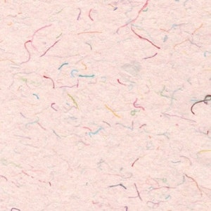 Papier fait main 5 x 7 - Papier confettis chaud - Papier arc-en-ciel amusant en tissu recyclé