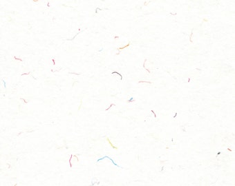 Minikonfetti handgjort papper 8x10 - Minikonfettipapper - Roligt återvunnet tyg regnbågspapper