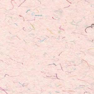 Papier fait main 8 x 10 - Papier confettis chaud - Papier arc-en-ciel amusant en tissu recyclé