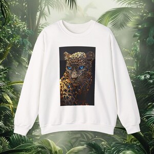 Wild Elegance Leopard Sweatshirt | Cozy Unisex Crewneck, Stylish Nature Fashion, Perfect Gift for Animal Lovers, Trendy Casual Wear