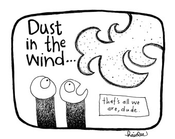 FingerPrick: Dust in the Wind - Pen & Ink Illustration