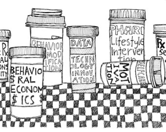 Alternative Medicine - Pen & Ink Illustration