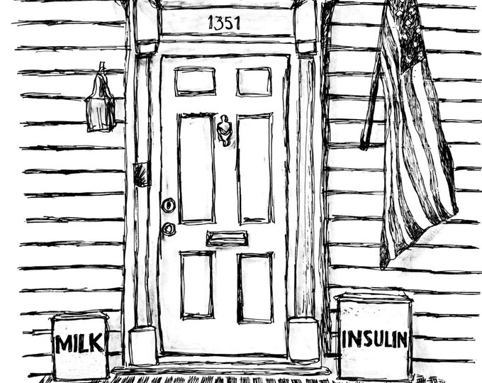 Insulin Nation Pen & Ink Illustration Etsy