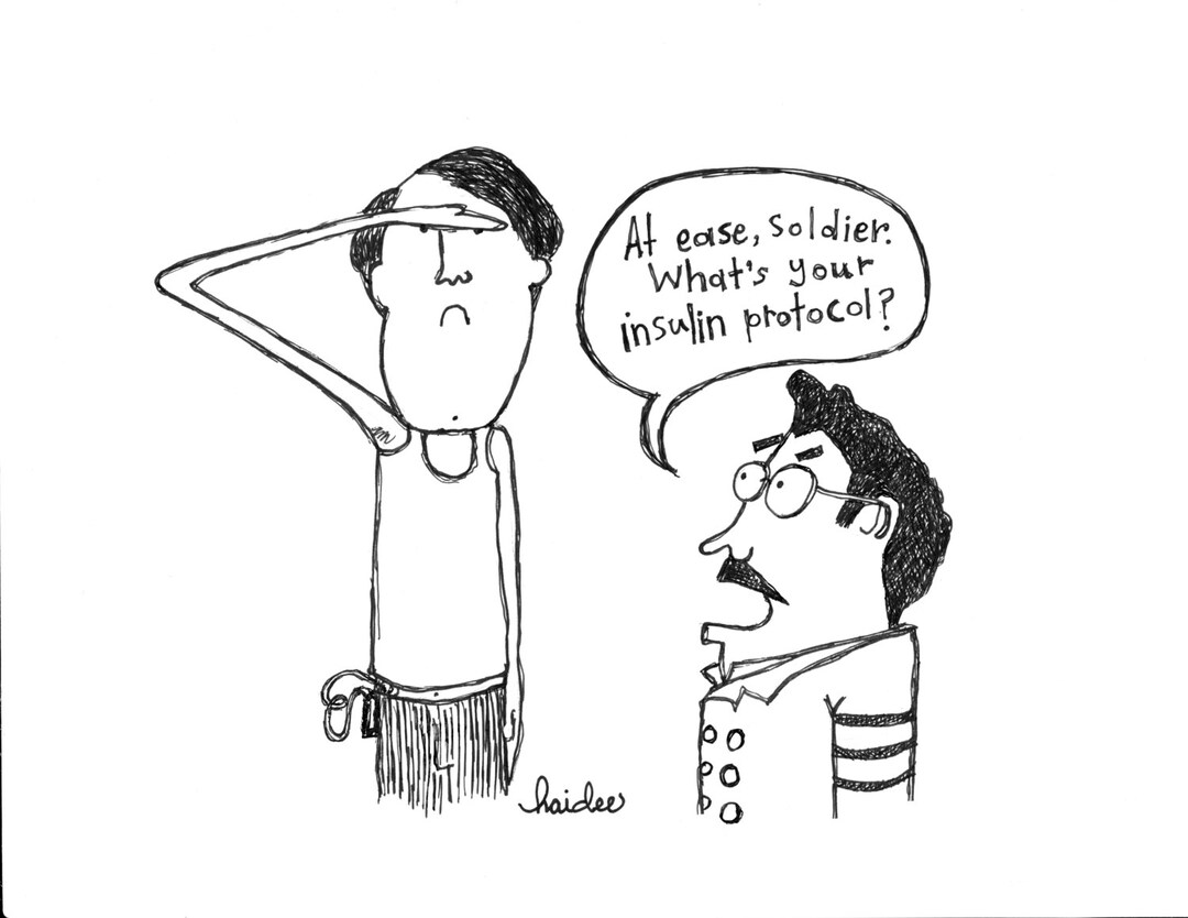 Insulin Protocol Pen & Ink Illustration Etsy