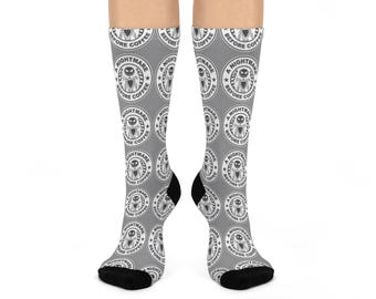 Calzini imbottiti Nightmare Coffee, Calzini comodi per l'autunno, Calzini spettrali, Regalo divertente per Halloween, Calzature per festival
