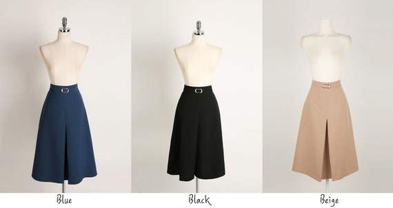 Jupe mi longue A line de style cor en Jupe l gante au look de