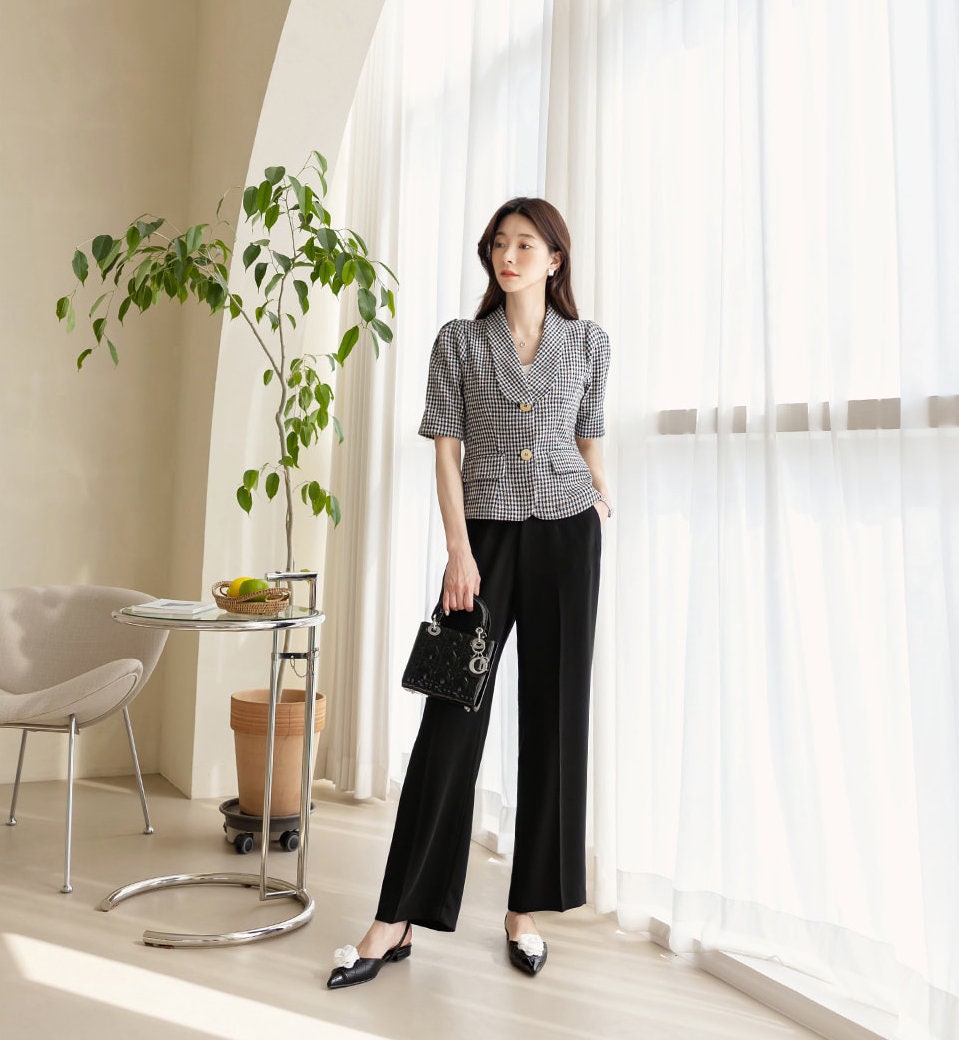 Pants Women Irregular High Waisted Wide Leg Trousers Office Lady Fashion  Korean 2023 Spring New Comfortable Full Length Designer