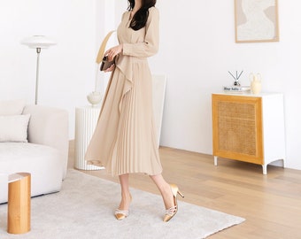 long dress korean fashion