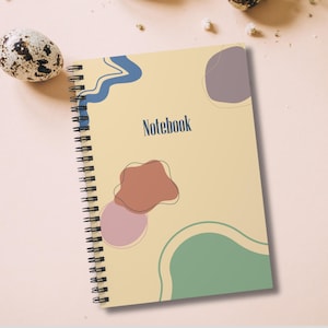 Stylish Spiral Notebook - Ruled Lines, Journal for Students, Creative Writing, School Supplies, Gift for Writers, Minimalist Design