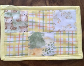 Bear Woodland Critters Mug Rug!!!