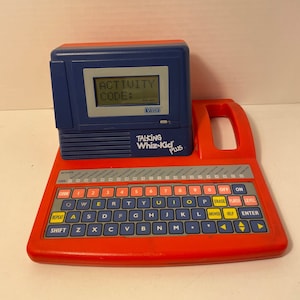 Vintage-1991-vtech Talking Whiz Kid Plus Laptop Toy Computer Game