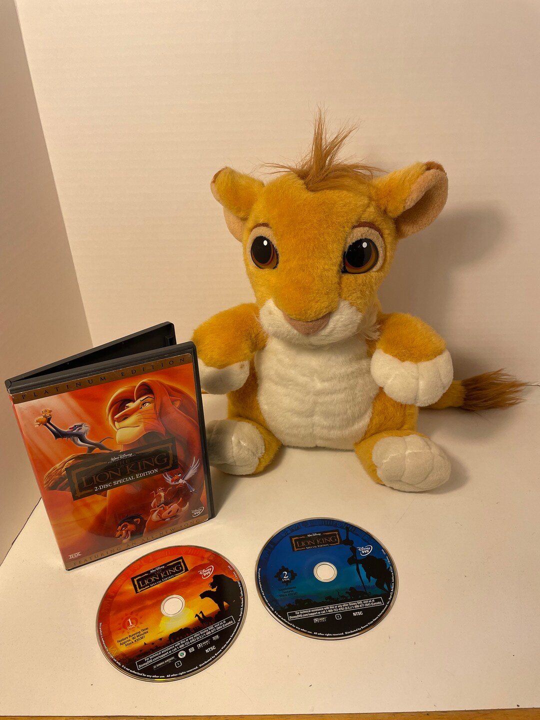 Vintage-collectible-2 Pc Set 1993-12” Disney Authentic Mattel Lion King ...